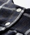Cardigan bébé fille à carreaux noir CITY/blanc MULTICO
