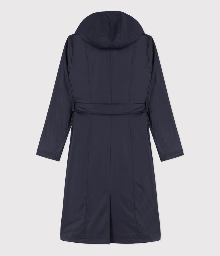 Trench &agrave; capuche Femme bleu SMOKING