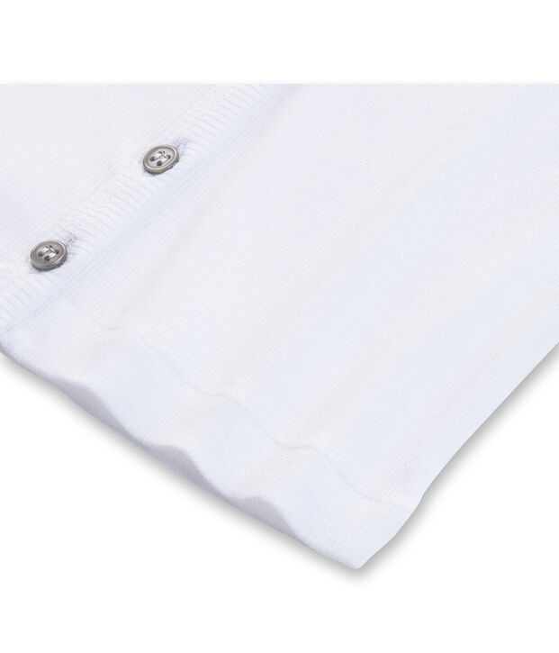 Cardigan fille uni blanc