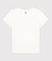 Tee-shirt LE DROIT col rond en coton Femme blanc ECUME
