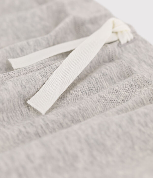 Bermuda en coton enfant gar&ccedil;on gris chin&eacute; clair