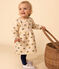 Robe manches longues en tubique matelassé imprimé bébé blanc AVALANCHE/ MULTICO
