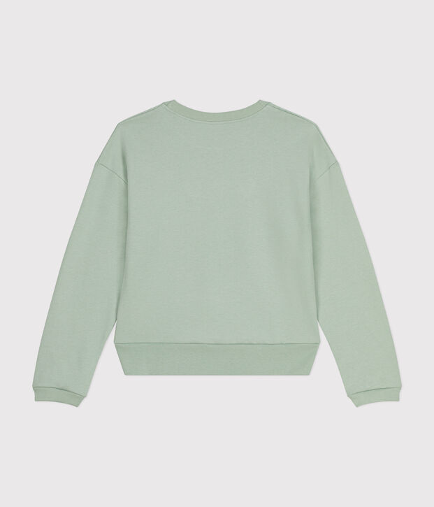 Sweatshirt en molleton femme vert