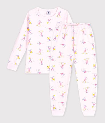 Pyjama enfant en molleton imprimé skieurs