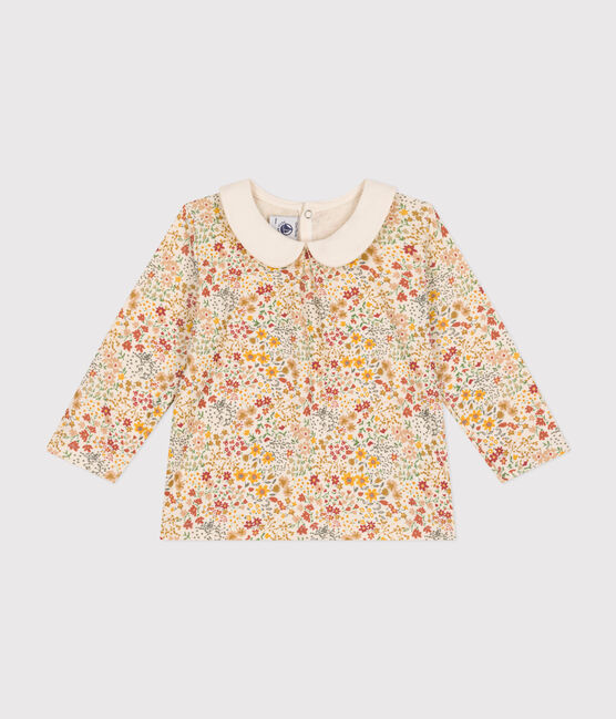 Blouse avec col en coton bébé blanc AVALANCHE/ MULTICO