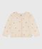 Cardigan enfant en laine et coton à motifs brodés blanc AVALANCHE/ MULTICO