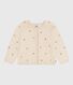 Cardigan enfant en laine et coton à motifs brodés