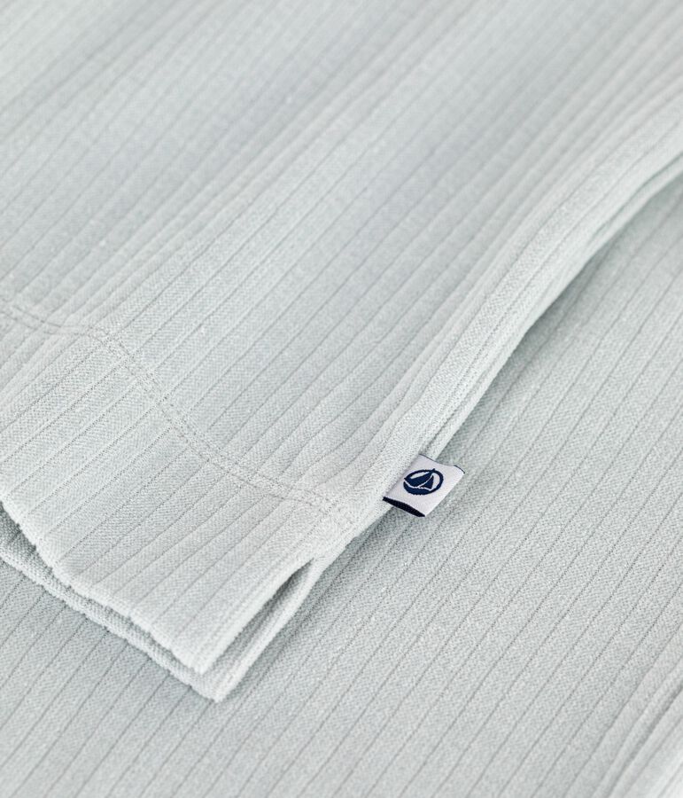 Pyjama femme en velours uni jambe droite bleu CO2