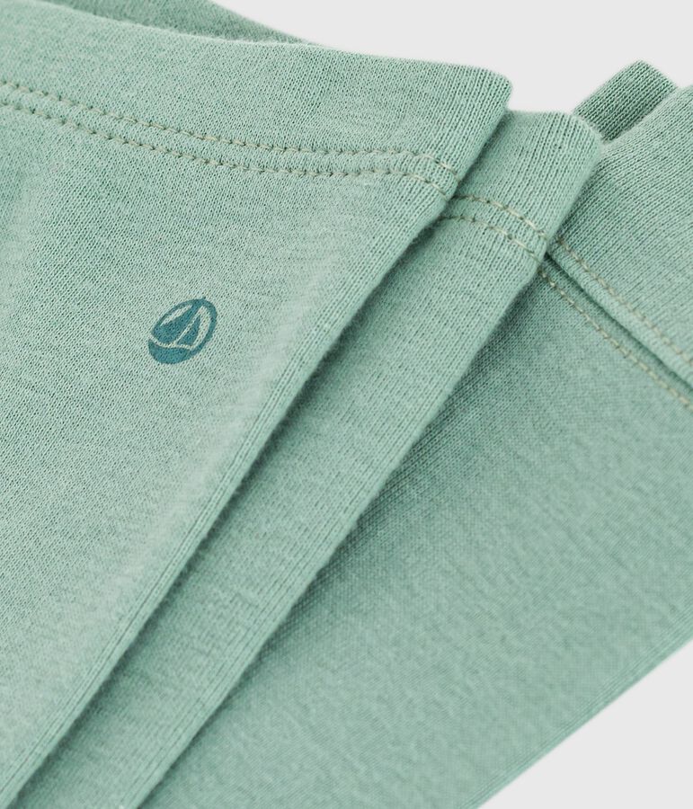 Legging b&eacute;b&eacute; en coton uni vert
