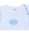 Body bébé garçon manches longues à milleraies bleu FRAICHEUR/blanc ECUME
