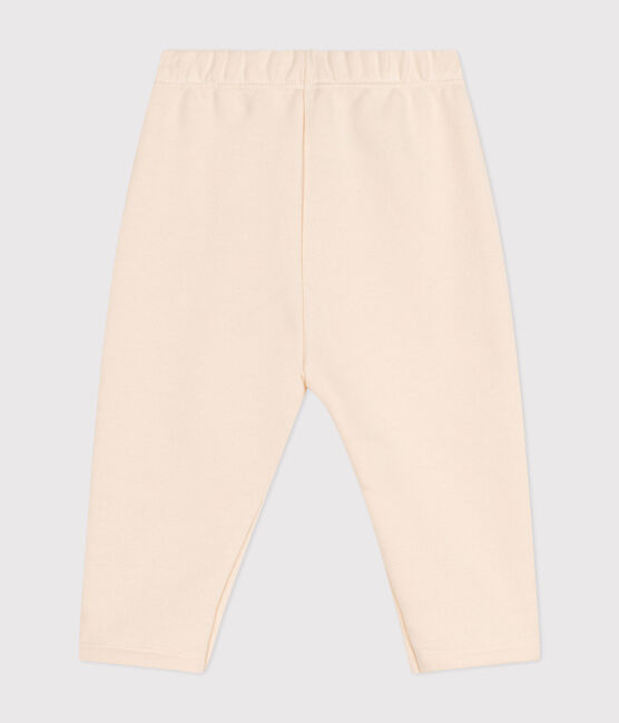 Pantalon de jogging bébé en coton uni écru AVALANCHE