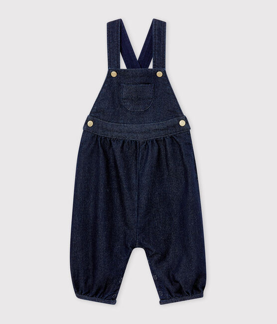Salopette Maille Denim Bebe Fille Denim Bleu Fonce Petit Bateau Salopette Maille Denim Bebe Fille Denim Bleu Fonce Petit Bateau