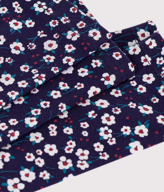 Legging enfant en coton imprimé bleu SOIR/ MULTICO