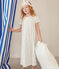 Chemise de nuit déguisement et diadème enfant en coton blanc MARSHMALLOW/blanc MULTICO