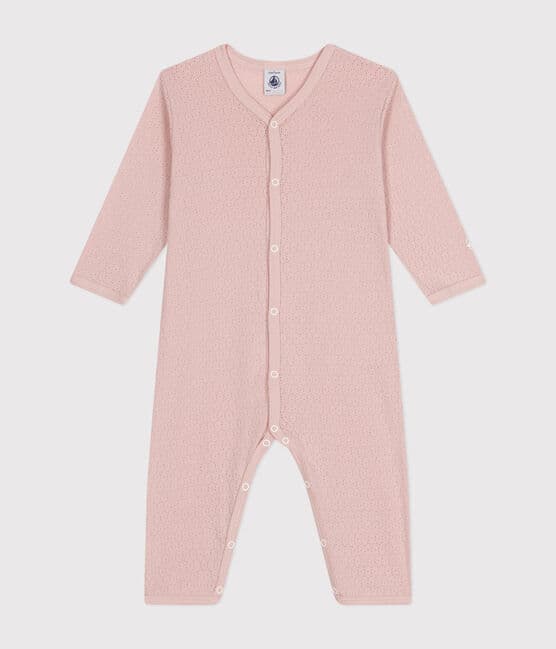 Pyjama sans pied en coton bébé rose SALINE