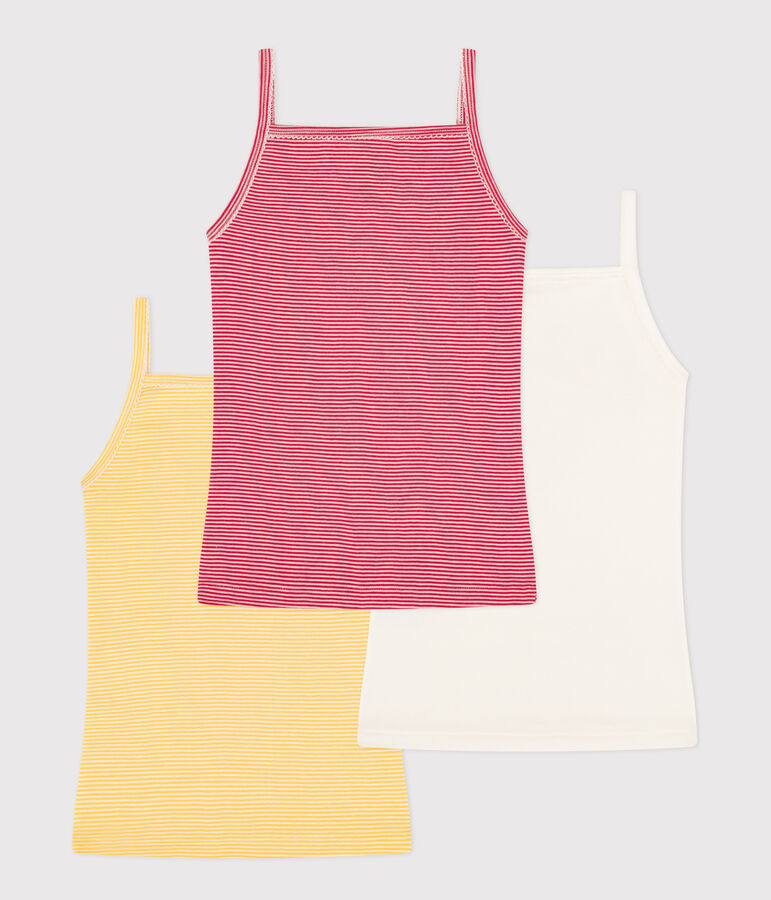 Lot de 3 chemises &agrave; bretelles Petit Bateau X Snoopy en coton petite fille variante 1