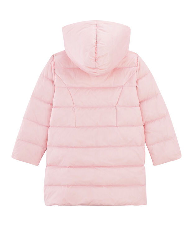 Doudoune duvet et plume enfant fille rose