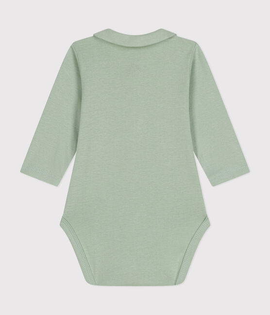 Body manches longues à col bébé vert HERBIER