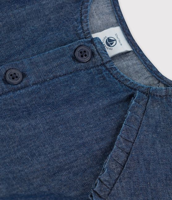 Robe en denim léger bio bébé bleu DENIM