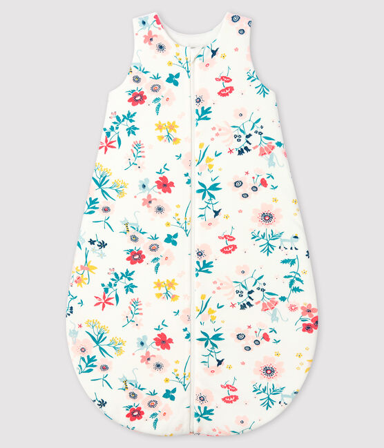 Gigoteuse bébé fille en velours blanc MARSHMALLOW/blanc MULTICO