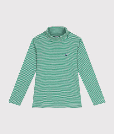 Sous-pull rayé en coton enfant fille / garçon