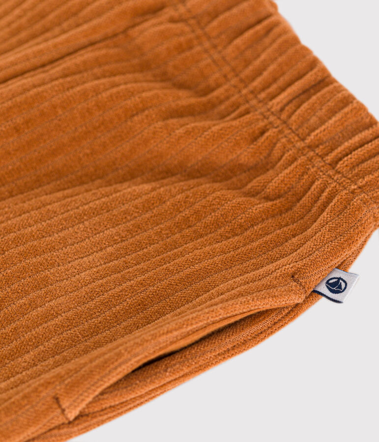 Pantalon en velours b&eacute;b&eacute; marron ECUREUIL