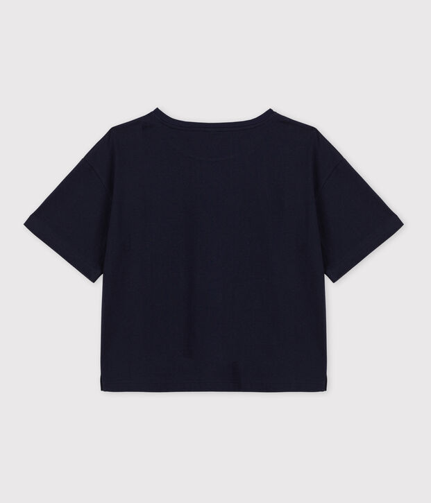 T-shirt LE BOXY en coton Femme bleu