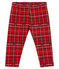 Pantalon bébé garçon en maille à carreaux rouge TERKUIT/blanc MULTICO