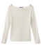 T-shirt femme en lin blanc LAIT