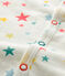 Dors bien sans pieds bébé en tubique blanc MARSHMALLOW/blanc MULTICO