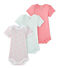 Lot de 3 bodies bébé fille manches courtes blanc LOT