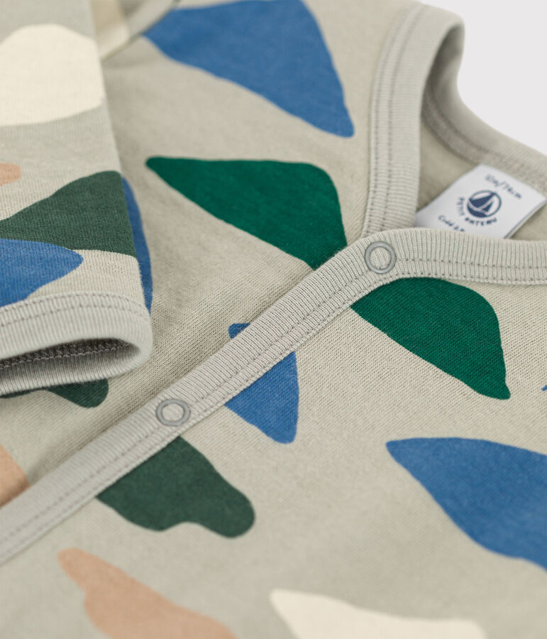 Dors-bien b&eacute;b&eacute; en tubique gris/multicouleur