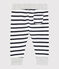 Pantalon rayé bébé garçon blanc MARSHMALLOW/bleu SMOKING