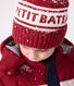 Bonnet enfant en tricot doublé en polaire Petit Bateau