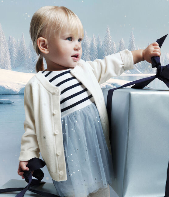 Robe bébé bi-matière manches longues CO2/ MULTICO