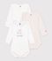Lot de bodies manches longues en coton multicouleur
