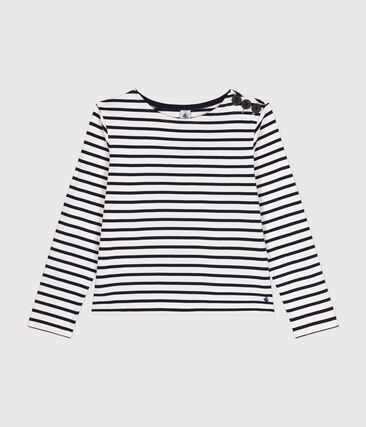 Marinière boutonnée en coton Femme