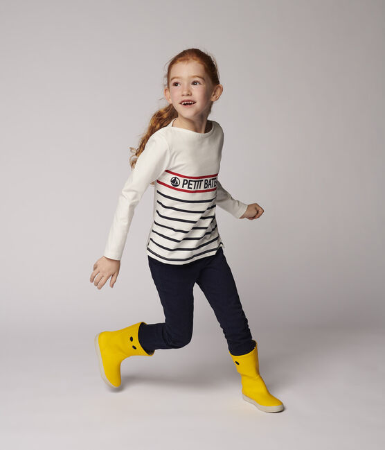 Tee-shirt en jersey enfant fille - garçon blanc MARSHMALLOW