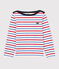 Marinière en coton enfant fille / garçon blanc MARSHMALLOW/rouge BRASIER/bleu PEPS
