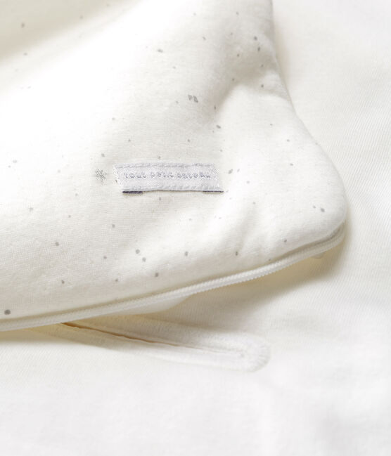 Nid d'ange bébé en tubique blanc MARSHMALLOW/blanc MULTICO