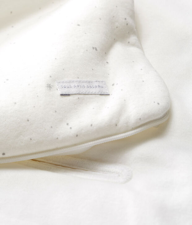 Nid d'ange b&eacute;b&eacute; en tubique blanc/multicouleur