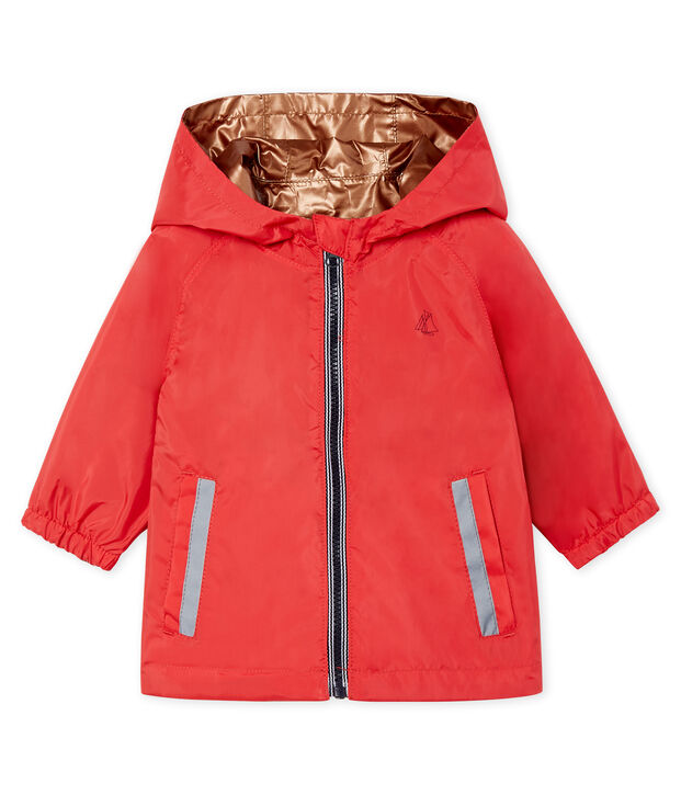 Coupe-vent reversible b&eacute;b&eacute; fille rose/bleu