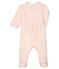 Dors bien bébé fille en velours rose FLEUR