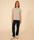 Tee-shirt LE DROIT col rond en coton Femme