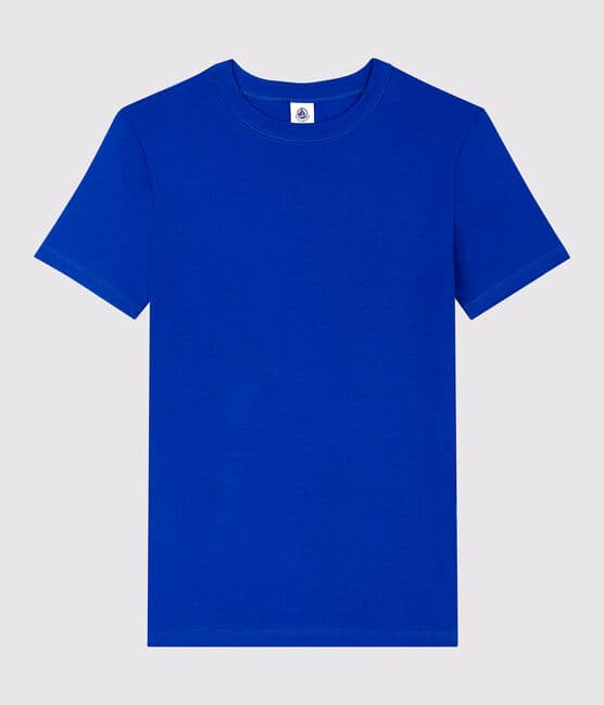 T-shirt col rond iconique en coton Femme bleu SURF