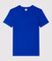 T-shirt col rond iconique en coton Femme bleu SURF