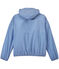 Coupe-vent imperméable mixte rayé milleraies bleu PERSE/blanc MARSHMALLOW