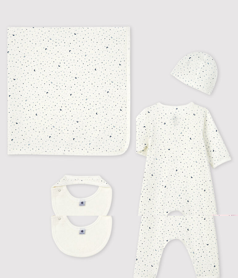 Coffret cadeau naissance b&eacute;b&eacute; gar&ccedil;on en c&ocirc;te multicouleur