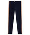 Pantalon lycra enfant fille bleu SMOKING/rose COPPER
