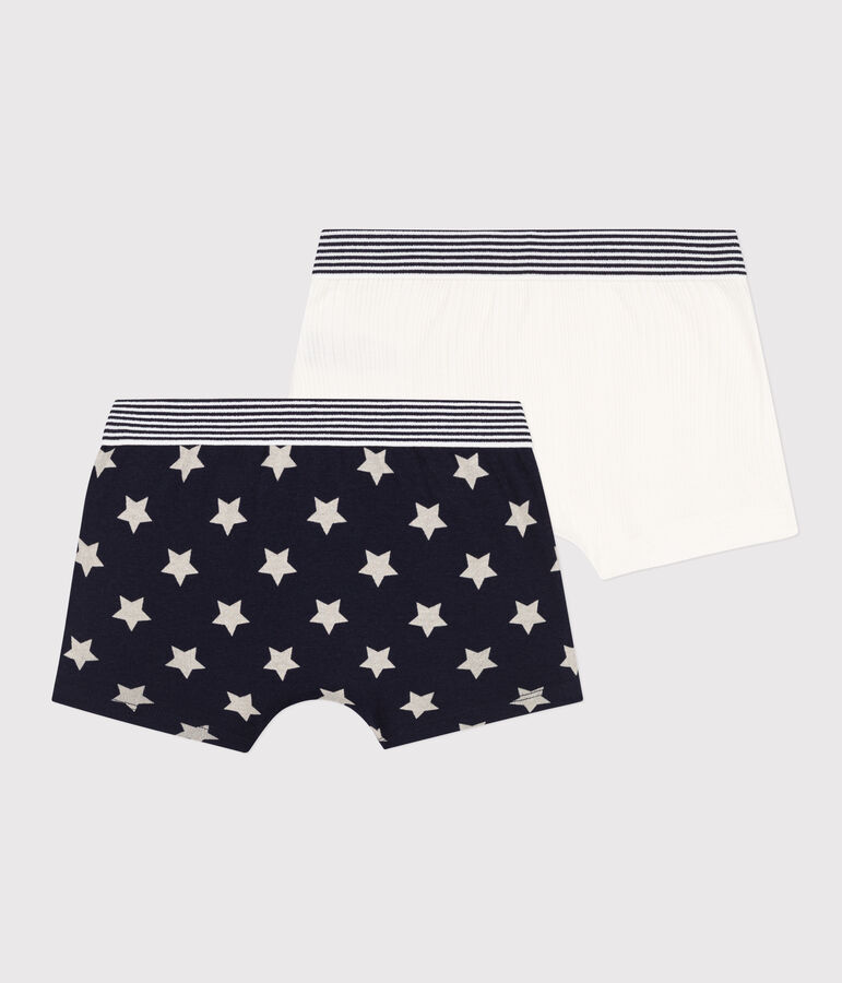 Lot de 2 boxers &eacute;toiles en coton petit gar&ccedil;on variante 1
